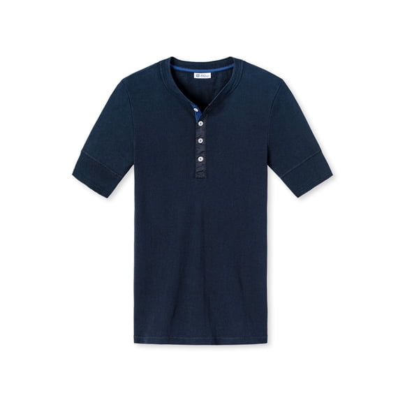 SCHIESSER Revival Camisa de Hombre - 1/2 Manga, Manga corta, Karl-Heinz Azul oscuro XXL (XX-Large)