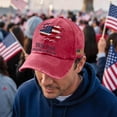 thumbnail image 4 of United States 250th Anniversary Hat Adjustable Retro Distressed Cap 1776-2026 Commemorative Patriotic Hat USA 250 Merchandise,Red, 4 of 5