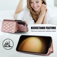thumbnail image 3 of Case for Samsung Galaxy S23, Crossbody Wristlet Case Wallet with RFID Blocking Card Slots KickStand Flip Folio PU Leather Magnetic Protective Cover Women for Samsung Galaxy S23, Rosegold, 3 of 9