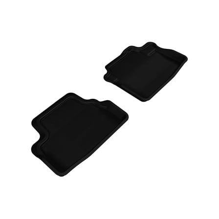 3D MAXpider 2008-2012 Honda Accord Coupe Kagu 2nd Row Floormats - Black (L1HD05921509)