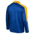 thumbnail image 3 of Men's Colosseum Blue UCLA Bruins Marled Half-Zip Jacket, 3 of 3