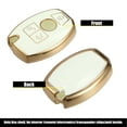 thumbnail image 3 of Unique Bargains Car Key Fob Cover 3 Button Remote Key Fob Case for Mercedes for benz C E M S CLS CLK GLK GLC G Class for White, 3 of 7