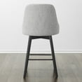 thumbnail image 5 of CHITA Upholstered Counter Height Swivel Barstool with Back Set of 2, 5 of 6