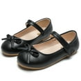 thumbnail image 3 of DADAWEN Girls Mary Jane Shoes Dress Shoes School Uniform Princess Ballerina Flower Shoes 1.5 Little Kid, 3 of 5