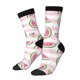 thumbnail image 1 of Fotbe Watermelon Calcetas Largas con Estampado para Hombre y Mujer – Calcetas de Compresión Transpirables y Elásticas, Viajar y Uso Diario Talla 5-11, 1 of 6