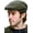 Green Herringbone 51, variant on Irish Trinity Flat Cap Wool Tweed Newsboy Vintage Hat Made in Ireland