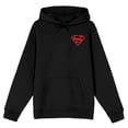 thumbnail image 1 of DC Comics Superman Red Logo Black Hoodie, 1 of 3