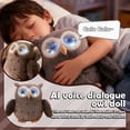 thumbnail image 2 of AI Interactive Plush Owl Toy, Talking Smart Companion for Kids Desk, Cuddly Stuffed Animal Gift, 2 of 9