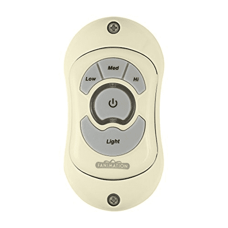 Fanimation TR24LA, 3-Speed and Down Light Remote Control, Light Almond