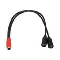 thumbnail image 1 of Cable MINI DIN de 6 pines macho a 2 MINI DIN de 6 pines hembra, cabeza roja y negra, Cable divisor en Y MINI DIN de 6 pines, 1,0 pies, 1 of 14