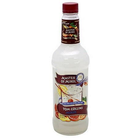 (6 Bottles) Master of Mixes Tom Collins Mixer, 1 L