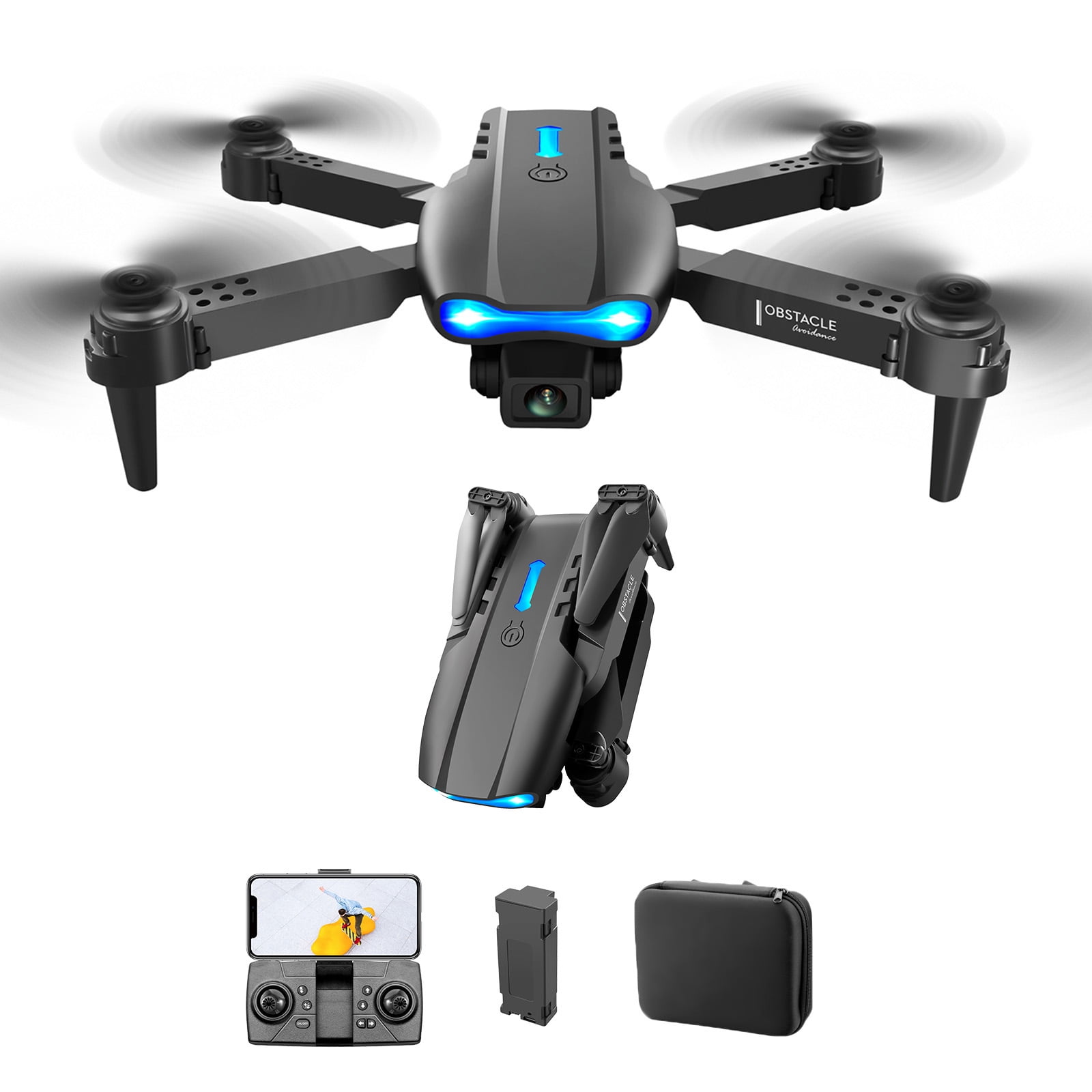 Mini Dron plegable E99 K3 Pro con cámara Profesional 4K HD | Walmart en ...