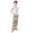 thumbnail image 3 of FORMRS Boys Pajama Pants with Pockets Size 13-14Y Kids Lounge Sleep Bottoms, Animals in A Forest Pattern, 3 of 8