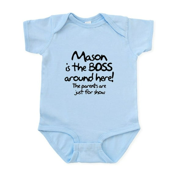 CafePress - Mason Is The Boss Infant Bodysuit - Baby Light Bodysuit, Size Newborn - 24 Months