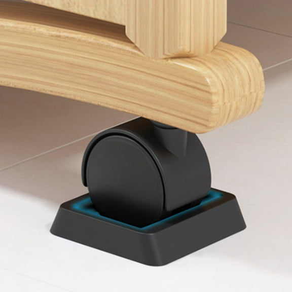 MLINS 6-Pack Non- Wheel Stop Pads for Chair and Furniture Wheels, Wheel Slot Stoppers to Prevent Rolling