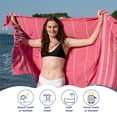 thumbnail image 5 of PADISHAHHOME Turkish Beach Towels, Pack of 6 | Oversized, Quick Dry, Sand Free | 100% Cotton, Large 38x71" Towels for Beach, Pool, Travel | Ultra-Soft, Compact, and Absorbent | Red, 5 of 8