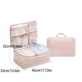 thumbnail image 3 of Press Bag 5-Pack Travel Clothes Storage Bags, Space-Saving Packing Cubes, Polyester Portable Suitcase Organizer for Trips, 5 Count, 3 of 5