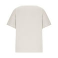 thumbnail image 5 of Sakmal Comfortable Women's T Shirts Crew Neck Solid Short Sleeve Tops Relaxed Fit Casual T-Shirts Tops Trendy 2025, 5 of 9