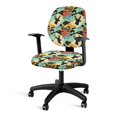 thumbnail image 3 of Chririnla Deer Bow Pattern Computer Office Chair Cover, 2 Pcs Swivel Chair Cover Stretch Dustproof Desk Rotating Chair Slipcovers for High Back Chair, 3 of 8