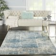 thumbnail image 3 of Nourison Solace Modern Rustic Ivory/Grey/Blue 5'3" x 7'3" Area Rug, (5' x 7'), 3 of 10