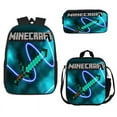thumbnail image 1 of My World Fun School Bag Three-piece Set, Unisex School Adjustable Backpack-week, 1 of 4