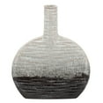 thumbnail image 1 of Sagebrook Home 14"H Textured Oval 2-Tone Vase, Beige, 1 of 1