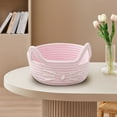 thumbnail image 7 of Organizer Basket Cats Ear Design Woven For Office Household Cosmetics And Snacks Sundries Storage Storage Baskets For Shelves, 7 of 7