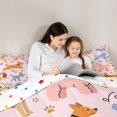 thumbnail image 4 of Homewish Cute Dog Full Size Comforter Sets,Kawaii Pet Theme Bedding Comforter Set,Pink,Polkadot Reversible,3pcs,1 Comforter and 2 Pillowcases, 4 of 7