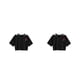 thumbnail image 1 of Sonducket Ropa de verano con cuello en V de rosa para mujer, camiseta ahuecada a la moda, camisetas cortas informales estampadas divertidas, casa 2piezas, 1 of 6