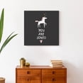thumbnail image 4 of Creative Products You Are Loved Unicorn 20x20 Canvas Wall Art, 4 of 5