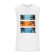 thumbnail image 4 of Camiseta sin mangas de cuello redondo para hombre, informal, a la moda, con estampado, deportiva, de poliéster, 4 of 5