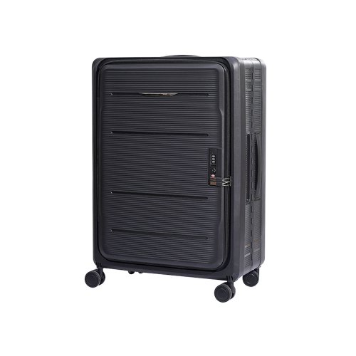 Festive Bundle -20'' Set of 2  carry on Travlr's Bubble  Foldable/Collapsible  100% PP Hardside Lightweight cabin   luggage with TSA Lock and  Mute Spinner Wheels - Grey + Black