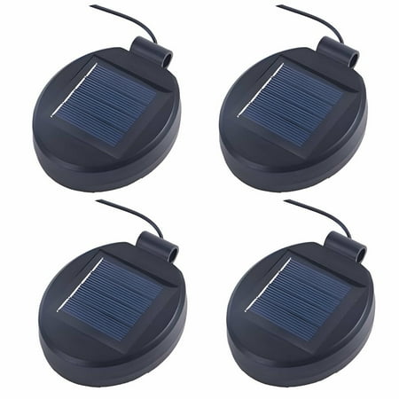 

Geege 4Pcs Garden Solar Powered Replacement Round Box