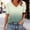 Green, variant on Short Sleeve Womens Going Out Tops Loose Fitting V Neck T-Shirt Ombre Basic Pullover Womens Summer Shirts L