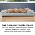 thumbnail image 6 of FurHaven Pet Products Quilted Pillow Sofa Pet Bed for Dogs & Cats - Silver Gray, Jumbo, 6 of 9