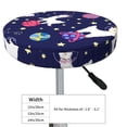 thumbnail image 4 of Kll Lama In Space Round Bar Chair Cushion Cover 14 Inch,Bar Stool Protector With Elastic, Soft Washable, 4 of 7