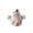 Multicolor B, variant on Ceramic Ghost Figurines Halloween Tabletop Decor Star Cutout Hollow Ornament Multicolor 6.18x5.43x4.52 Inches 1 Pack