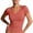 263#Vermilion, variant on Basic Womens V Neck Short Sleeve T Shirt Slim Fit Tees Summer Y2k Going Out Fitted Tops Tight Shirts Purple Pink S