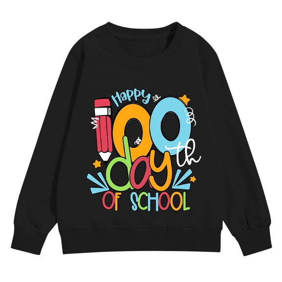 Ruyang Boys 100 Days of School Sweatshirts Girls Baseball Graphic Preppy Pullover Sweatshirt Oversized Athletic Hoodies