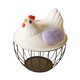 thumbnail image 4 of Cesta de huevo de pollo huevo contenedor titular de alambre de hierro portátil huevo de pollo titular encimera de recogida de huevos cesta para , Violeta, 4 of 8