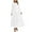 White, variant on Oksale Long Sleeve Midi Dress for Women 2025 Sexy V Neck Shirt Dresses Loose Fit Comfortable Solid Color Fall Dress 2025 White S