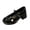 Black, variant on CHICVOMEY Women's Patent Leather Mary Jane Heels Block Heel Platform Pumps with Pearl Buckle Strap Closed Round Toe Chunky Heel Shoes for Work Wedding Casual