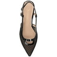 thumbnail image 4 of Journee Womens Padma Sling Back Pointed Toe Kitten Heel Pumps, Widths Available, 4 of 9