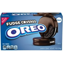 OREO Fudge Covered Chocolate Sandwich Cookies,1PACK