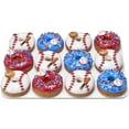 thumbnail image 3 of Baseball Assortment Cake Toppers – 24 pcs Edible Sugar Decorations with Bats, Gloves & Balls for Sports Party Cakes and Cupcakes, 3 of 3