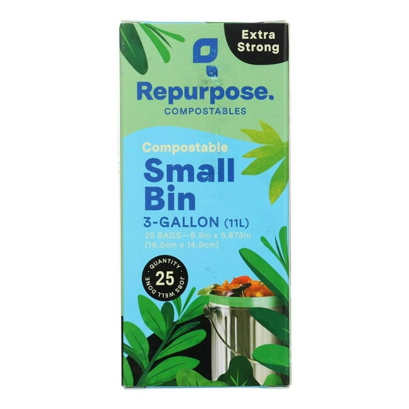 Repurpose Small Bin Bags 3 Gallon 25 Pc (Pack Of 20)