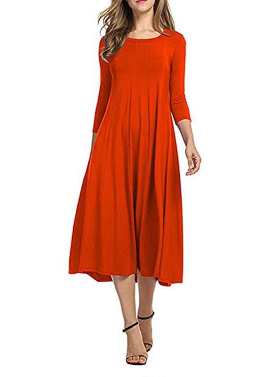 orange dresses for ladies