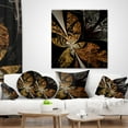 thumbnail image 4 of Designart 18" x 18" Contemporary and Modern Black Fractal and Flower Polyester Throw Pillow, 4 of 5