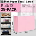 thumbnail image 2 of Handle paper gift bags, pink, 13105.5 inches, large size, 25 pack, suitable for birthdays, weddings, shopping, 2 of 4