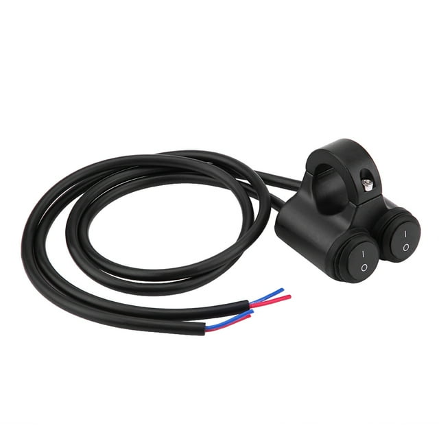 Herwey 22mm Universal Motorcycle Handlebar Headlight Brake Fog Lights Horn Dual Control Button Switch, Double Control Button Switch, Motorcycle Fog Lights Switch